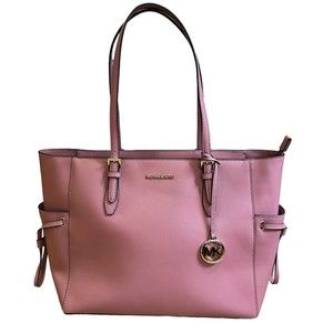 Michael Kors Gilly Rose Large Drawstring Leather Travel Shoulder Tote NWT